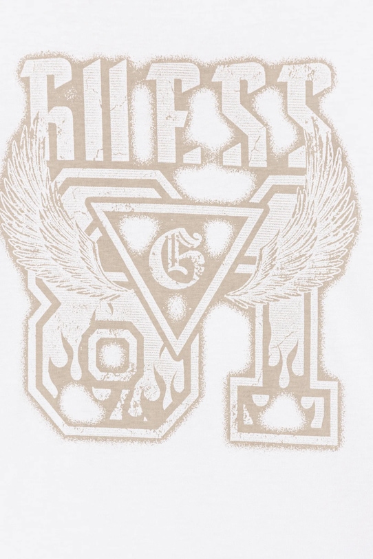 Chłopiec Guess longsleeve bawełniany dziecięcy L6RI00.K8HM4.PPY2 biały