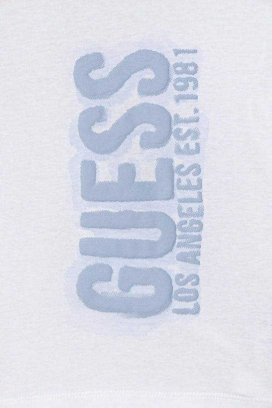Chłopiec Guess longsleeve bawełniany dziecięcy N6RI12.K8HM4.PPY2 biały