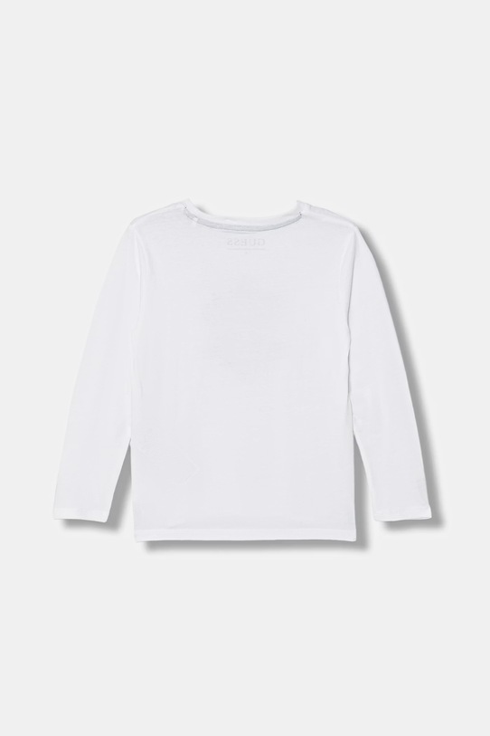 Guess longsleeve bawełniany dziecięcy N6RI19.K8HM4.PPY2 biały SS26