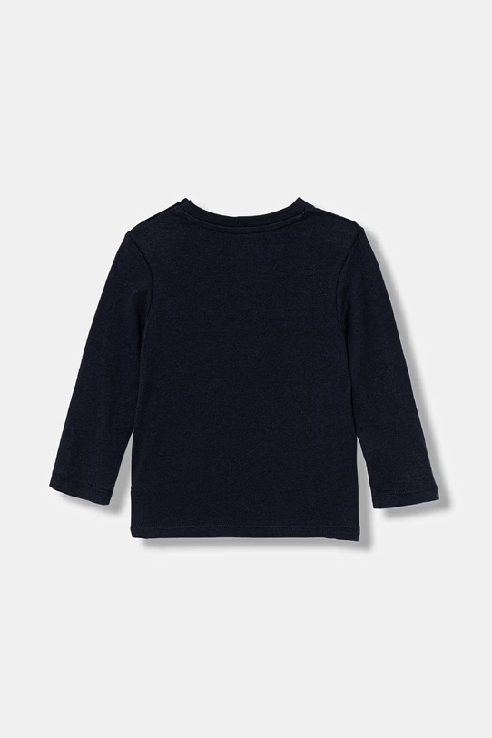 Guess longsleeve bawełniany dziecięcy N6RI19.K8HM4.PPY2 granatowy SS26