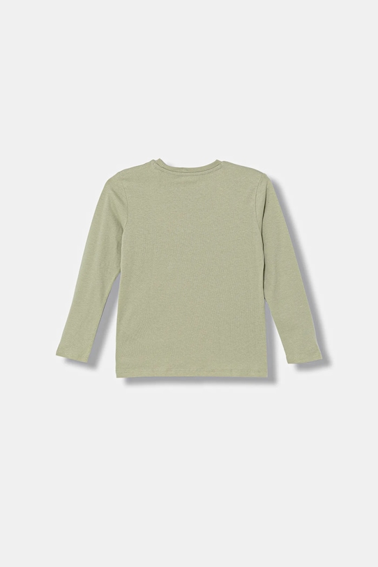 Guess longsleeve bawełniany dziecięcy N6RI19.K8HM4.PPY2 zielony SS26