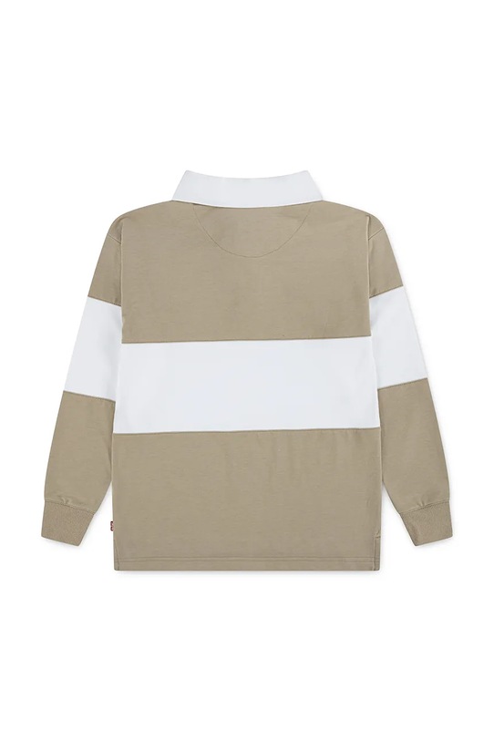 Levi's longsleeve dziecięcy TIMELESS RUGBY POLO 8EP601 beżowy SS26