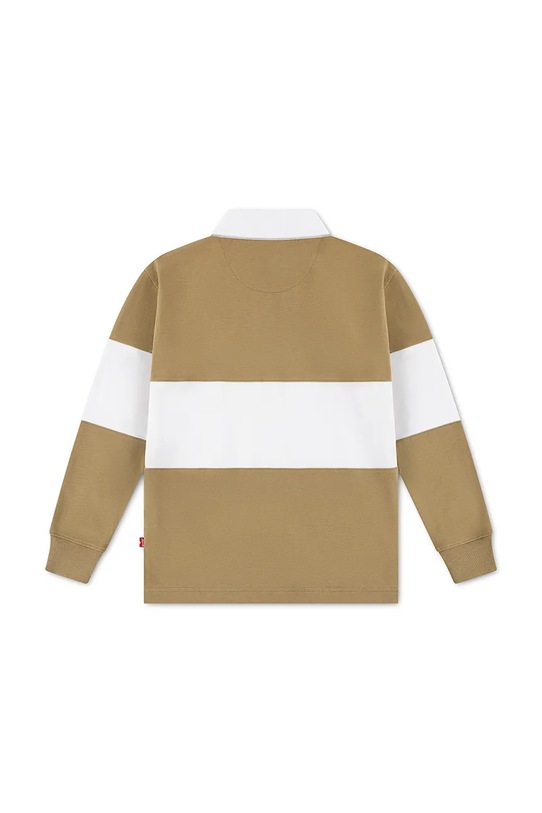 Chłopiec Levi's longsleeve dziecięcy TIMELESS RUGBY POLO 9EP601 beżowy
