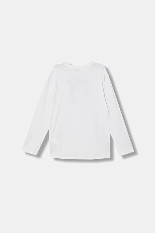 United Colors of Benetton longsleeve bawełniany dziecięcy 3I1XC10S2.G.Stagionale biały SS26