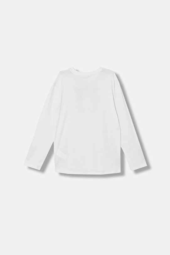 United Colors of Benetton longsleeve bawełniany dziecięcy 3I1XC10S2.G.Stagionale biały SS26