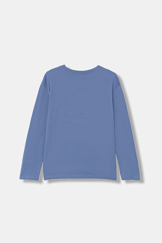United Colors of Benetton longsleeve bawełniany dziecięcy 3I1XC10S2.G.Stagionale niebieski SS26