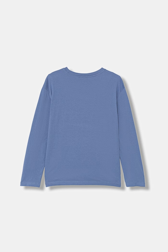 United Colors of Benetton longsleeve bawełniany dziecięcy 3I1XC10S2.G.Stagionale niebieski SS26
