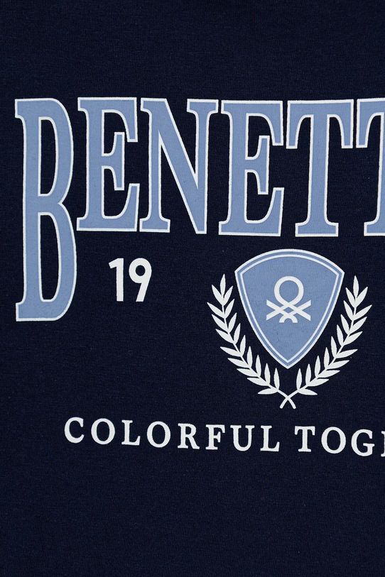 Chłopiec United Colors of Benetton longsleeve bawełniany dziecięcy 3I1XC10S2.G.Stagionale granatowy