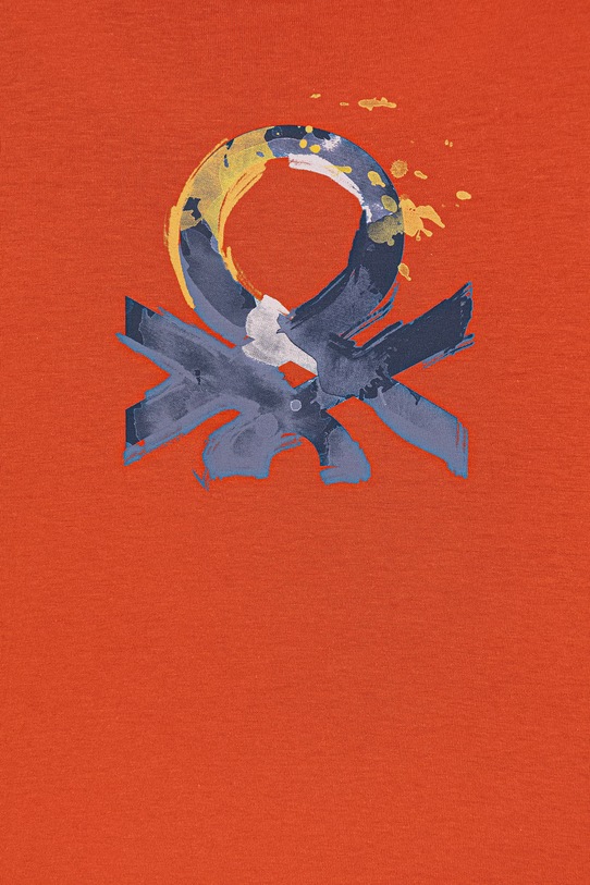 Chłopiec United Colors of Benetton longsleeve bawełniany dziecięcy 3I1XC10S2.G.Stagionale czerwony