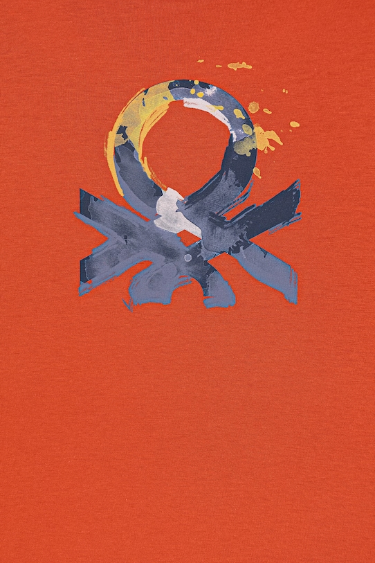 Chłopiec United Colors of Benetton longsleeve bawełniany dziecięcy 3I1XC10S2.G.Stagionale czerwony