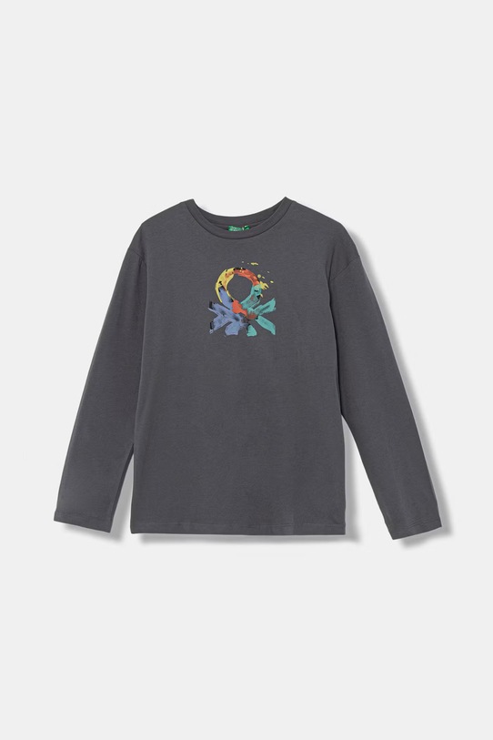 United Colors of Benetton μακρυμάνικο παιδικό βαμβακερό μπλε 3I1XC10S2.G.Stagionale