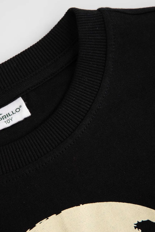 Момче Детска блуза с дълги ръкави Coccodrillo WC6143101FBJ черен