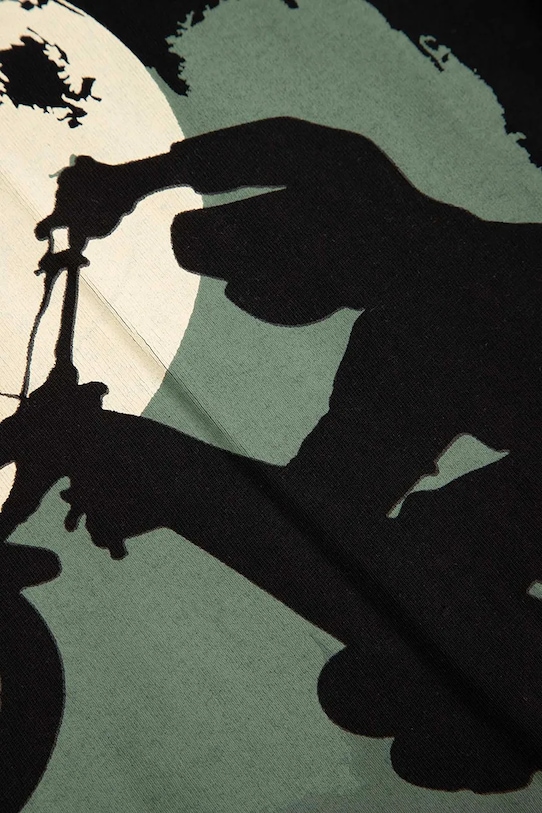 Детска блуза с дълги ръкави Coccodrillo черен WC6143101FBJ