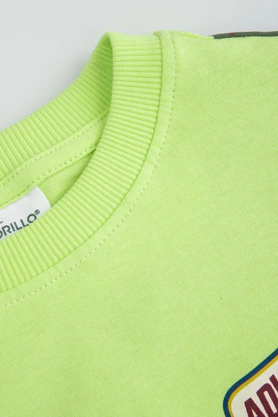 Момче Детска блуза с дълги ръкави Coccodrillo WC6143101FBK зелен