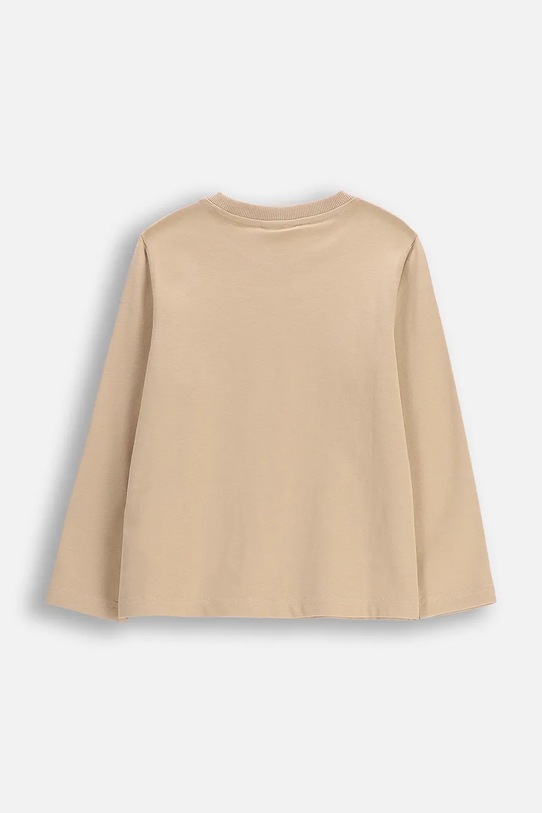 Детска блуза с дълги ръкави Coccodrillo WC6143102NBK бежов SS26