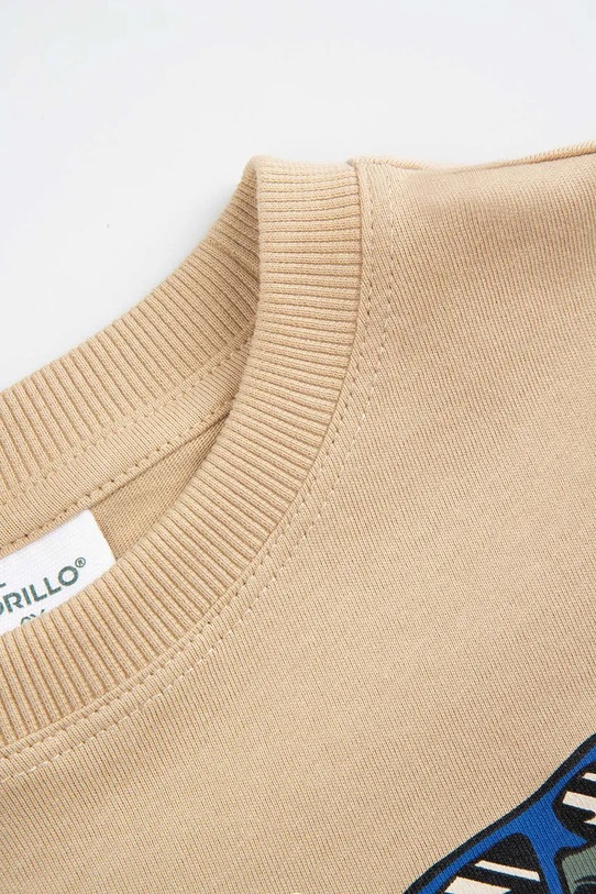 Момче Детска блуза с дълги ръкави Coccodrillo WC6143102NBK бежов