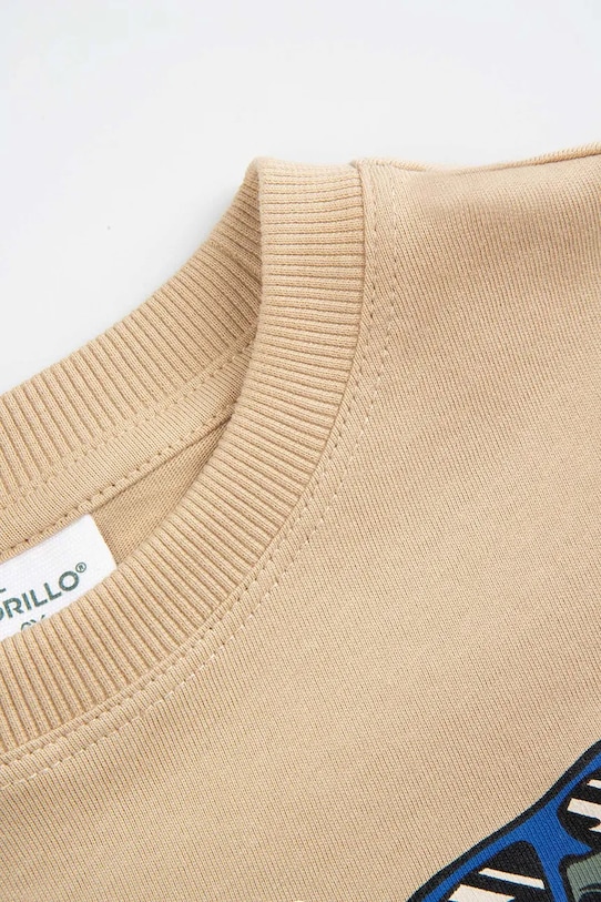 Момче Детска блуза с дълги ръкави Coccodrillo WC6143102NBK бежов