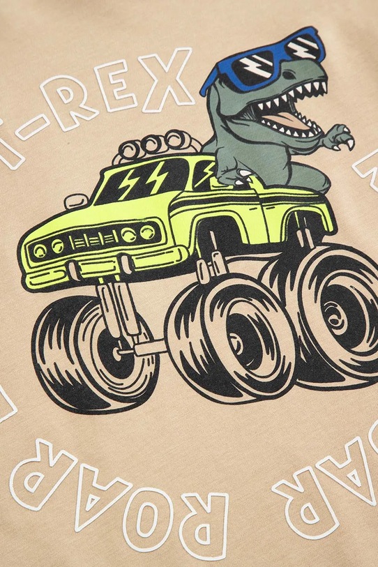 Детска блуза с дълги ръкави Coccodrillo бежов WC6143102NBK