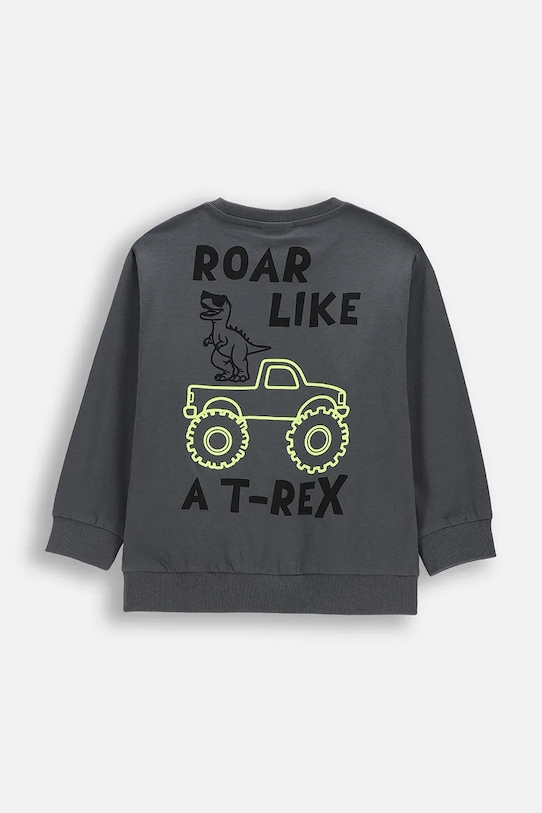 Детска блуза с дълги ръкави Coccodrillo WC6143103NBK сив SS26