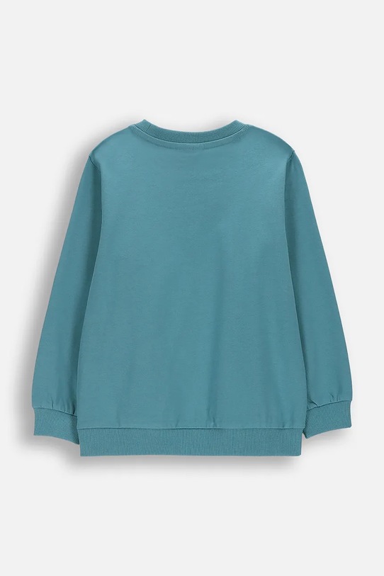 Coccodrillo majica dugih rukava za djecu od pamuka WC6143101LBD tirkizna SS26