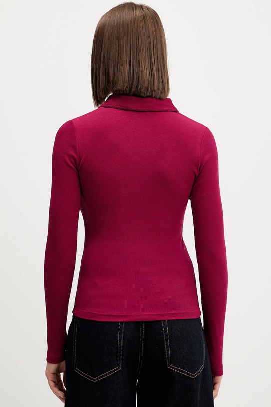 Odzież Tommy Jeans longsleeve DW0DW21933 bordowy