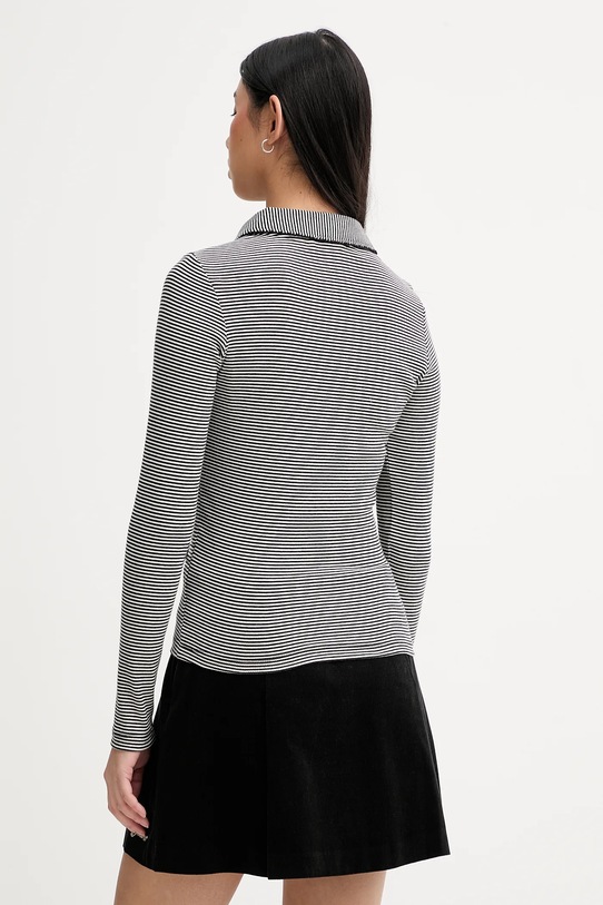 Odzież Tommy Jeans longsleeve DW0DW21933 czarny