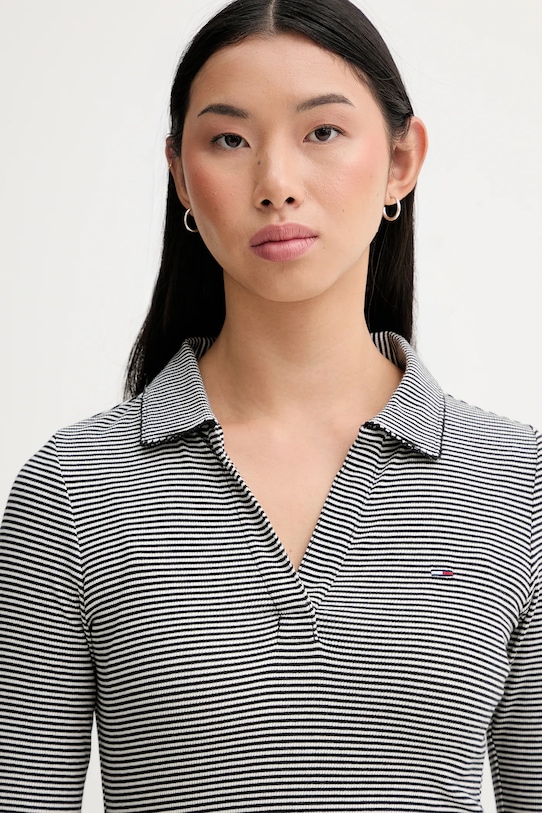 Tommy Jeans longsleeve czarny DW0DW21933