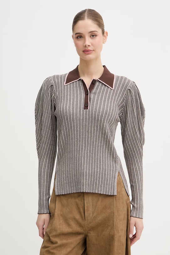 Stine Goya sweter damski brązowy SG.SS26.K048.2356