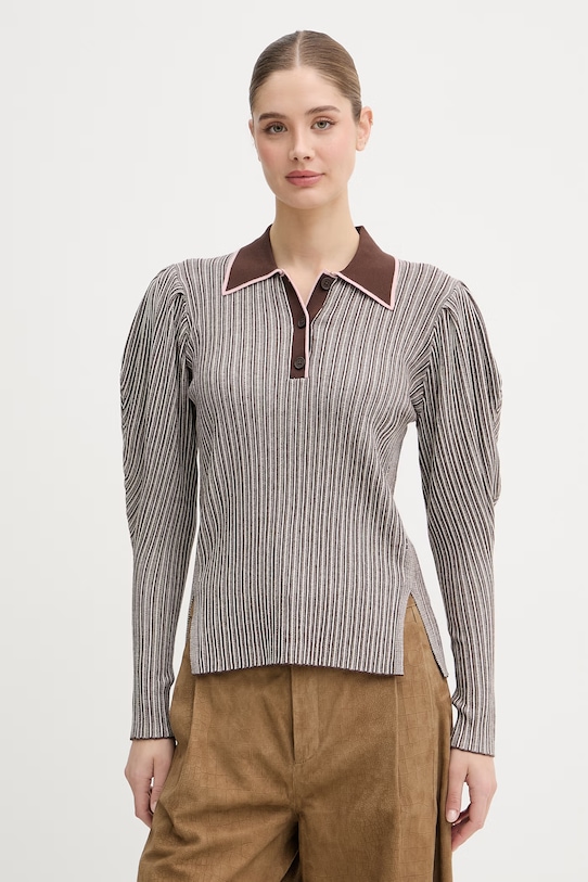 Stine Goya sweter damski brązowy SG.SS26.K048.2356