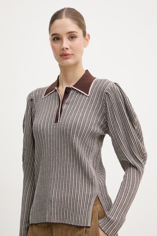 Stine Goya sweter damski brązowy SG.SS26.K048.2356