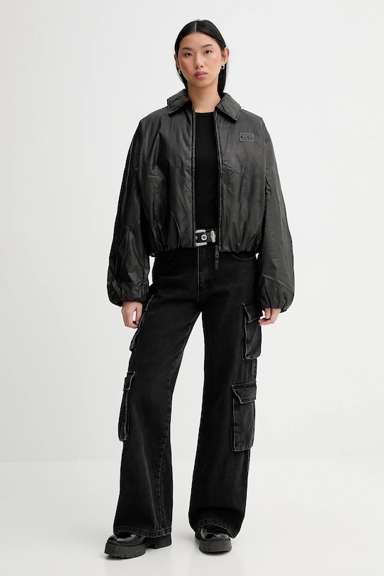 Tommy Jeans longsleeve DW0DW19994 czarny SS26