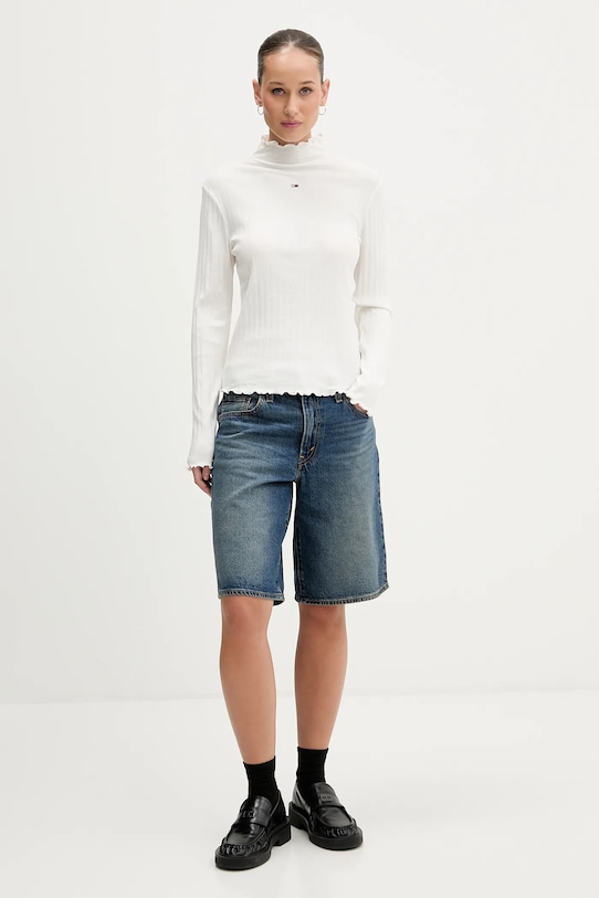 Tommy Jeans longsleeve DW0DW22461 beżowy SS26