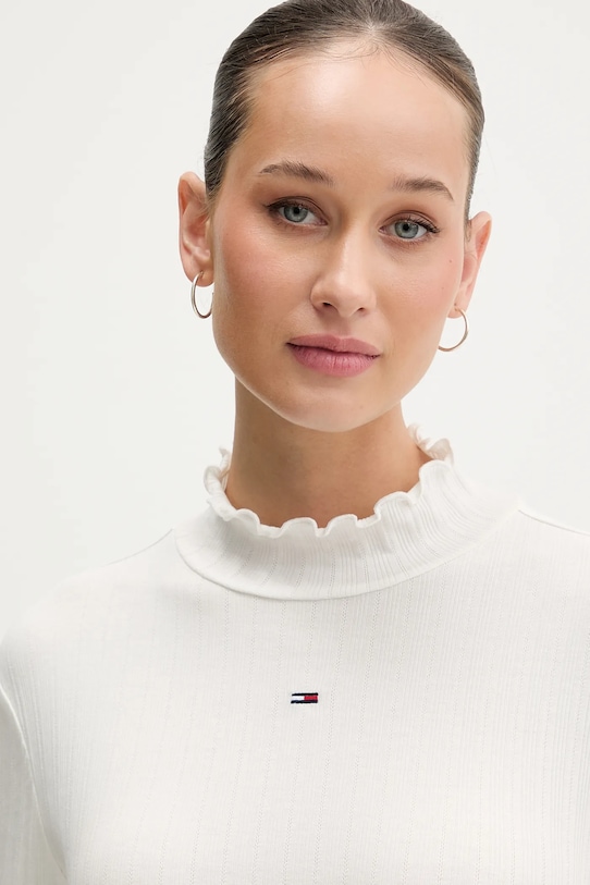 Tommy Jeans longsleeve beżowy DW0DW22461