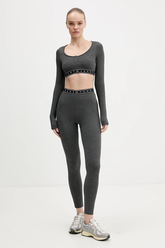 Лонгслив Tommy Jeans DW0DW22538 серый SS26