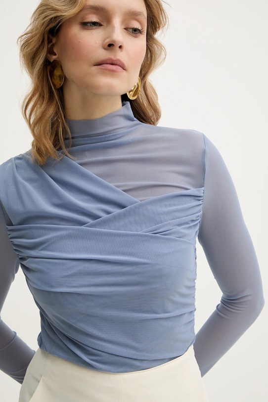 BOSS Orange bluză C Etulah albastru 50553444