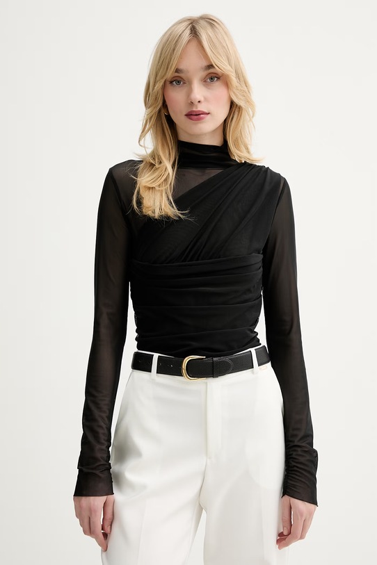 BOSS Orange bluzka C Etulah z elastanem czarny 50553444