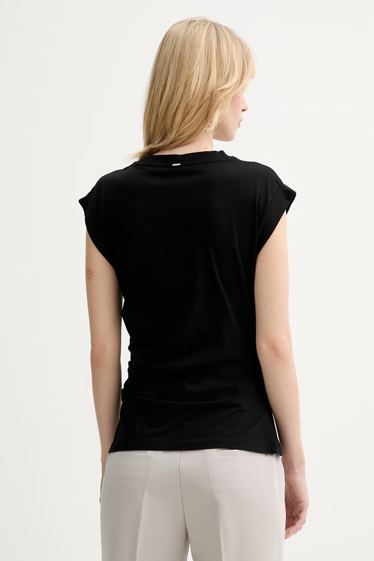 Ρούχα Βαμβακερό μπλουζάκι BOSS Epka 50555827 μαύρο