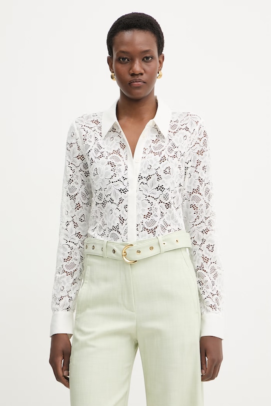 Marciano by Guess koszula damska koronkowa FAITH beżowy G6GH32.K3942