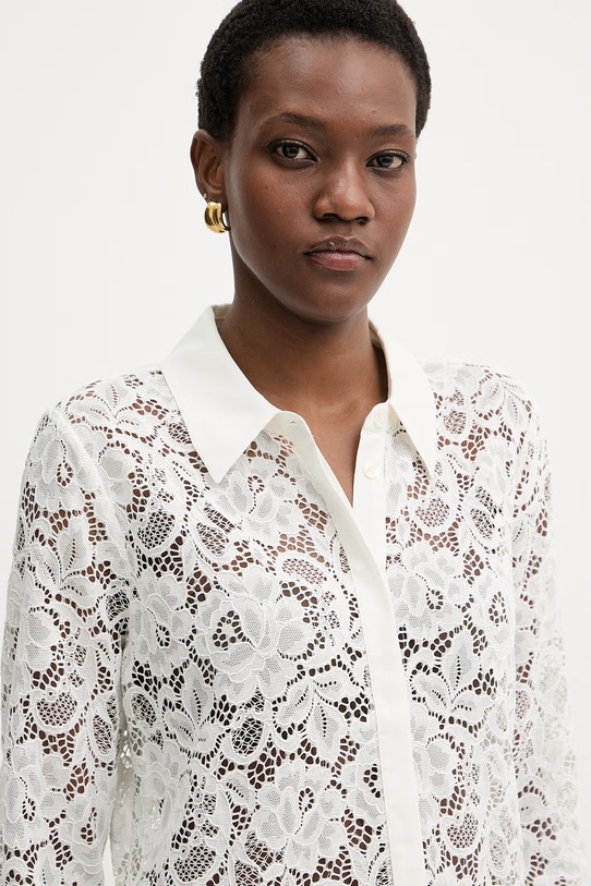 Marciano by Guess koszula damska koronkowa FAITH beżowy G6GH32.K3942