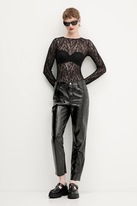 Μπλουζάκι HUGO Dulietta 50554252 μαύρο SS26