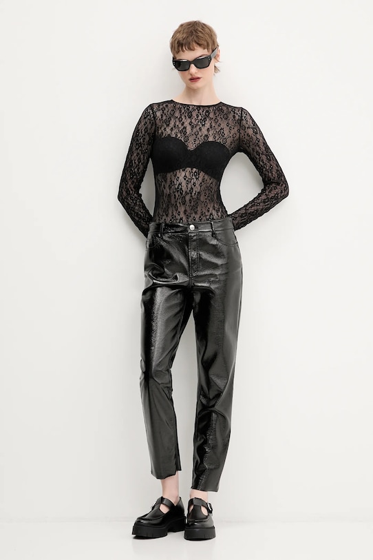 Μπλουζάκι HUGO Dulietta 50554252 μαύρο SS26