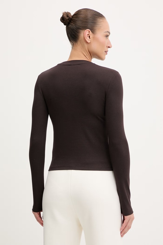 Odzież Guess longsleeve SONIA V6RI00.KD741 brązowy