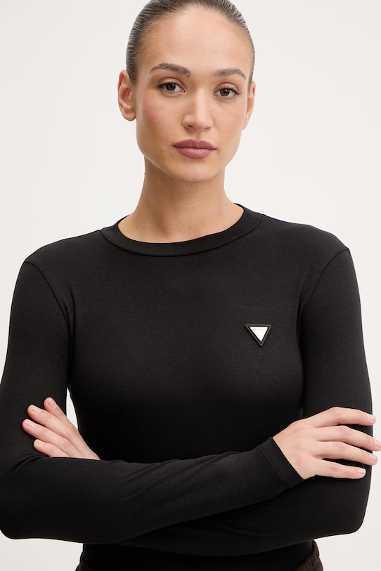 Guess longsleeve SONIA czarny V6RI00.KD741