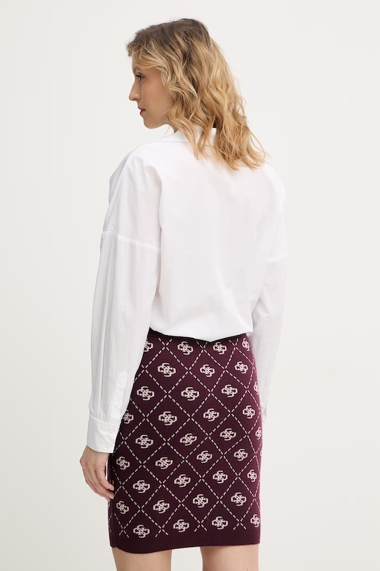 Ruházat Guess body selyemkeverékkel CARMELA W6RH61.WJ782 fehér