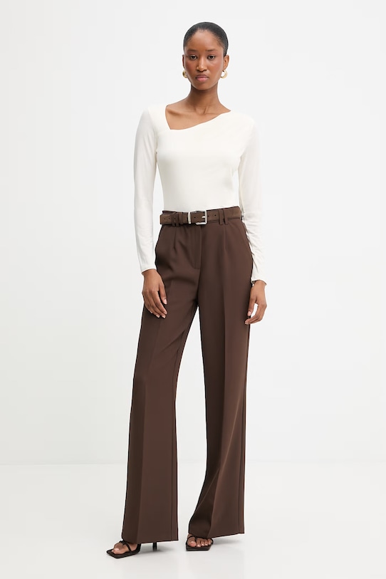 Majica z dolgimi rokavi Guess AREIAH W6RP03.KACM2 bež SS26