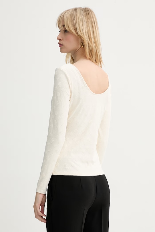 Odzież Guess longsleeve NADENE W6RP46.KA660 beżowy