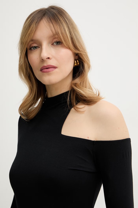 Μακρυμάνικο Guess YULY μαύρο W6RP57.KACM2