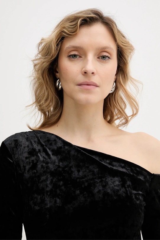 Βελούδινο κορμάκι Guess W6PP70.KJ170 μαύρο