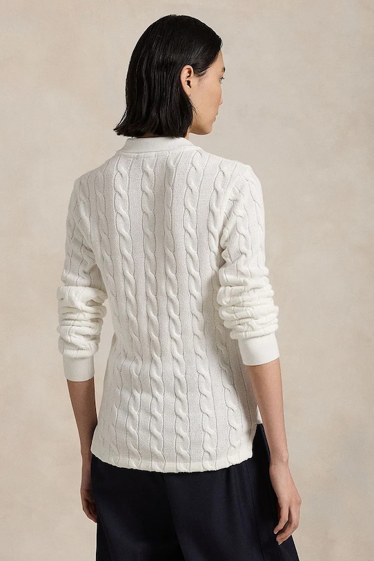 Polo Ralph Lauren sweter bawełniany 211959100 biały SS26