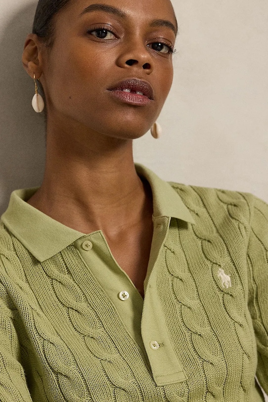 Polo Ralph Lauren sweter bawełniany zielony 211959100